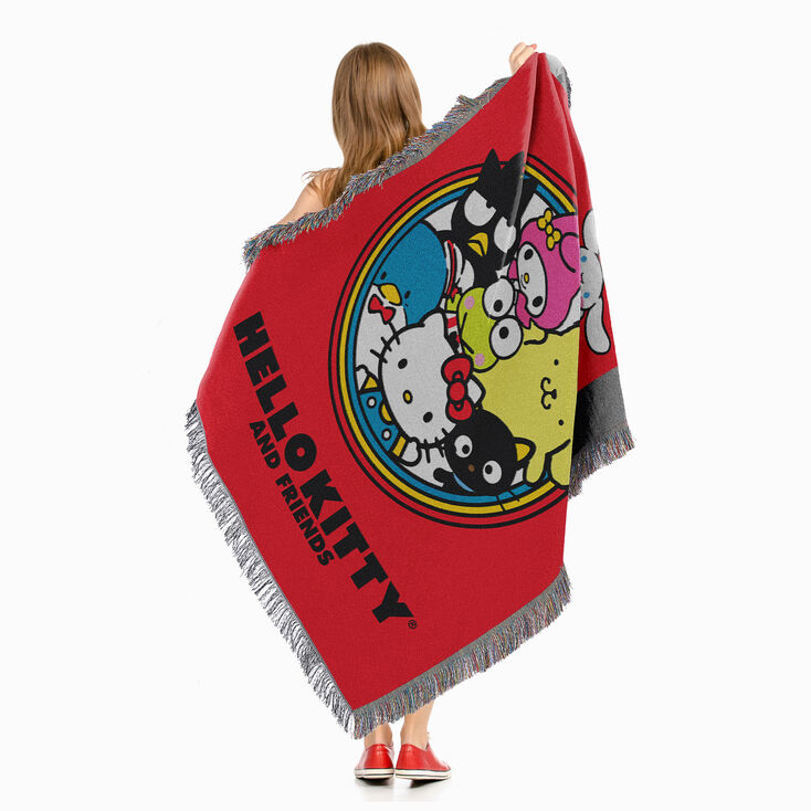 Hello Kitty&reg; And Friends Circle of Fun Woven Tapestry Throw &#40;ds&#41;,