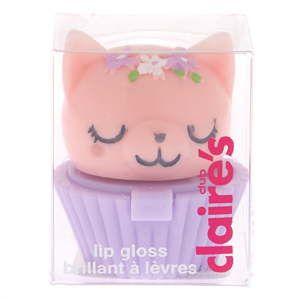 Claire's Club Flower Kitty Lip Gloss Pot,