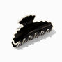Black &amp; Cream Trim Scalloped Hair Claw,