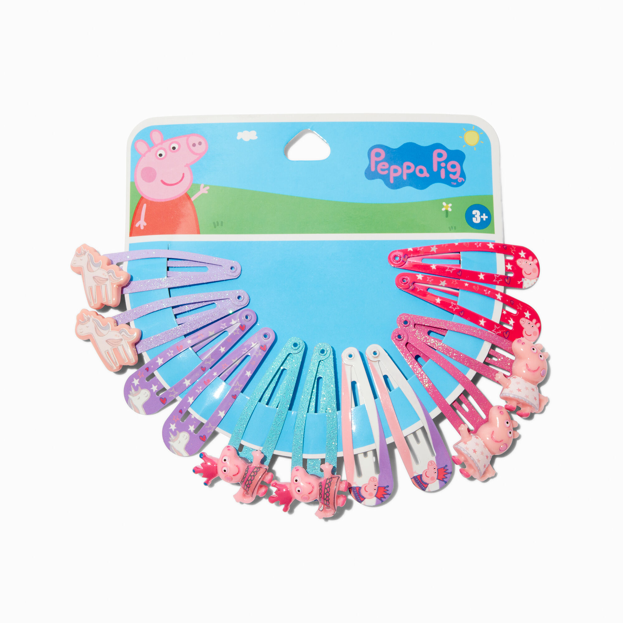 View Claires Peppa Pig Snap Hair Clips 12 Pack information