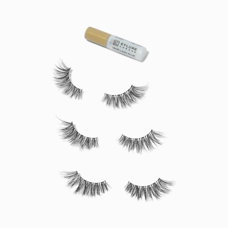 Eylure 3/4 Length False Lashes - No. 008, 3 Pack,