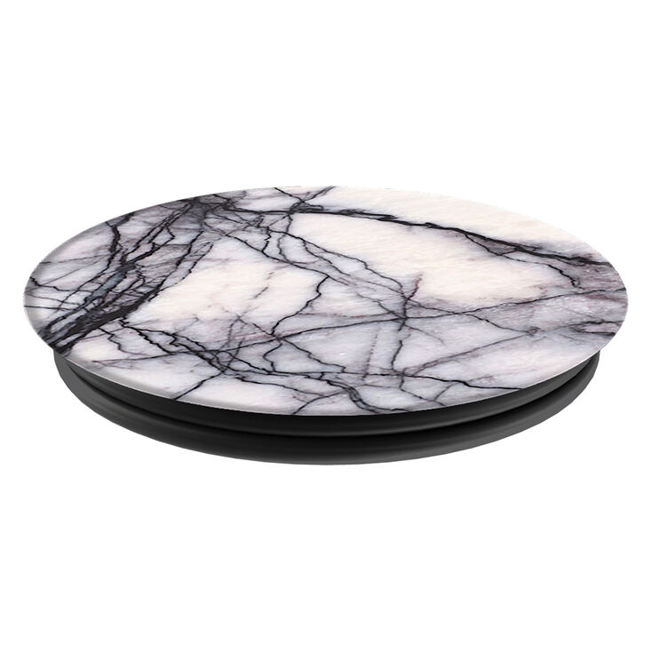 PopSocket blanc effet marbr&eacute;,