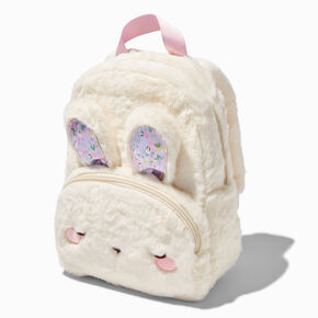 Claire&#39;s Club White Bunny Backpack,