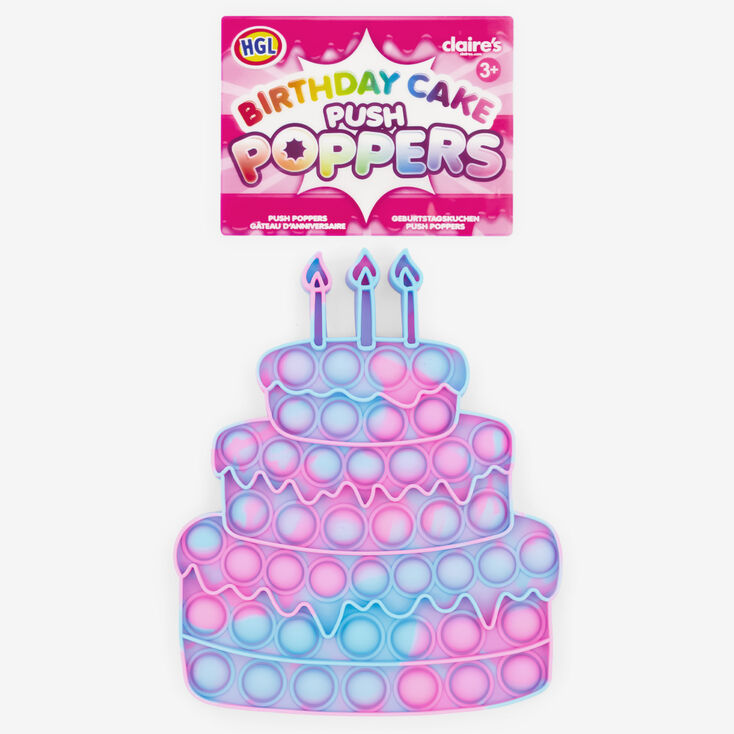 Birthday Cake Push Poppers Fidget Toy &ndash; Styles May Vary,