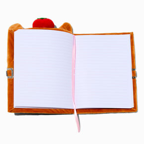 Capybara Costume Cat Plush Lock Diary,