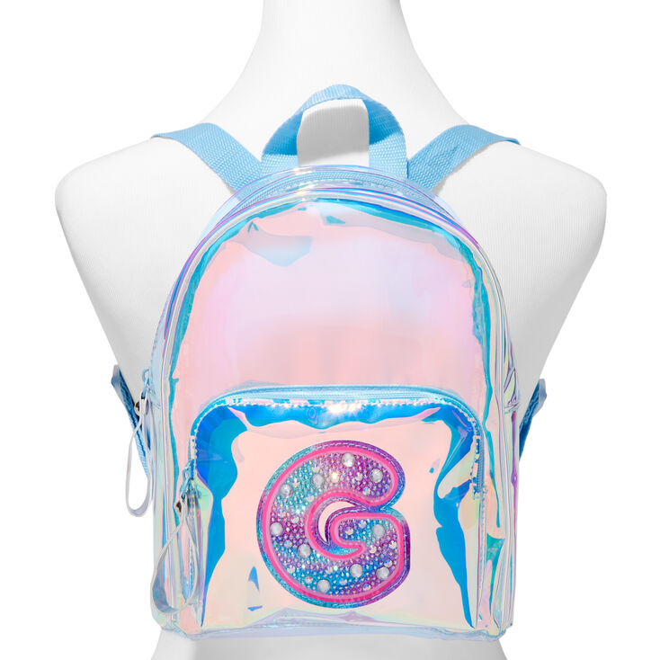 Holographic Initial Mini Backpack - G,