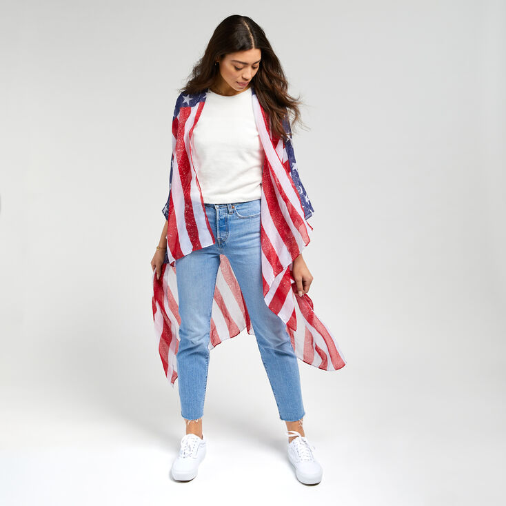 Patriotic Free To Be You &amp; Me Kimono,