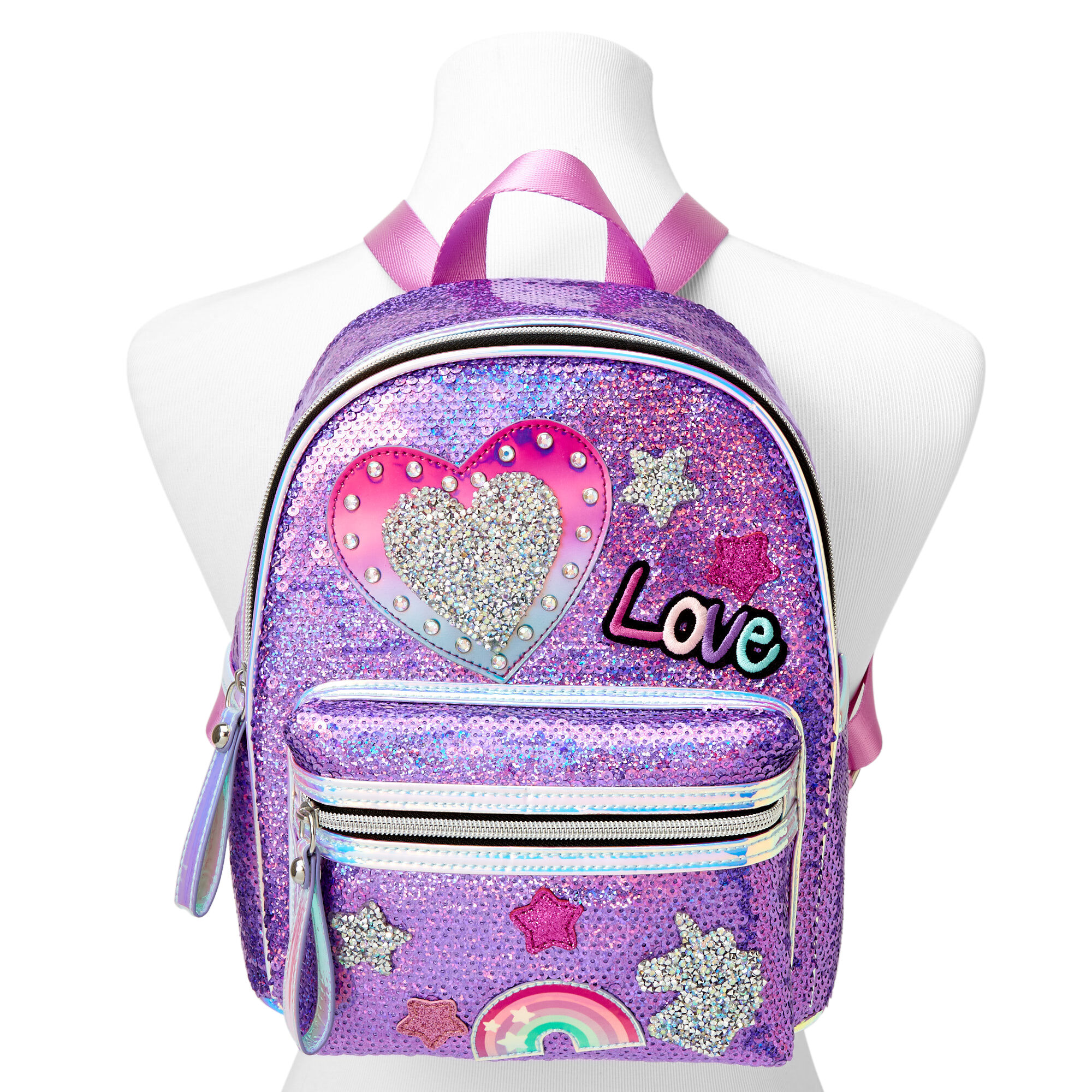 Sequin Love 10 Purple Mini Backpack
