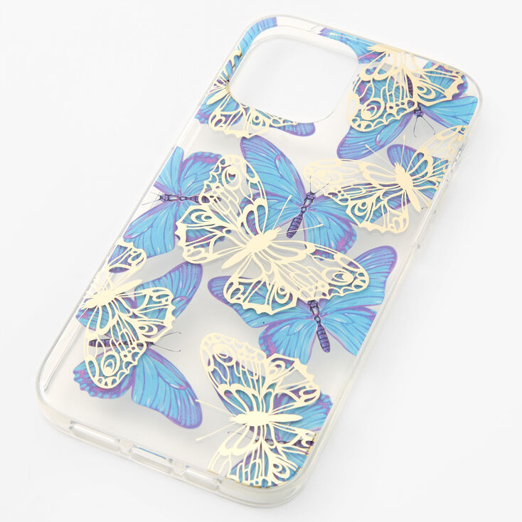 Blue Butterfly Protective Phone Case Fits Iphone 12 Pro Max Claire S Us