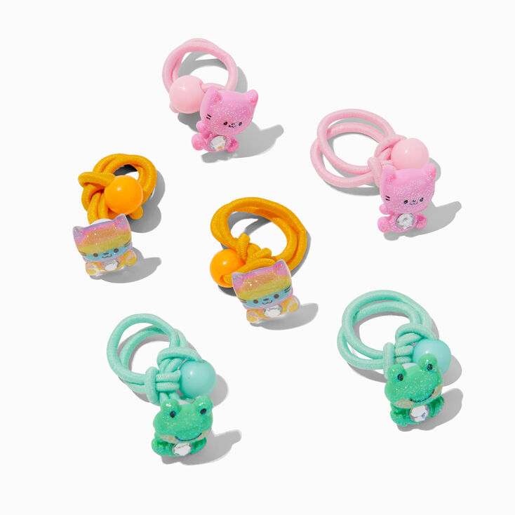 &Eacute;lastiques strass petits animaux &agrave; paillettes pastel Claire&#39;s Club - Lot de 6,