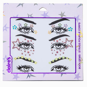Star, Daisy &amp; Butterfly Mixed Eye Gems - 3 Pack,