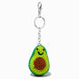 Happy Avocado Crocheted Keychain,