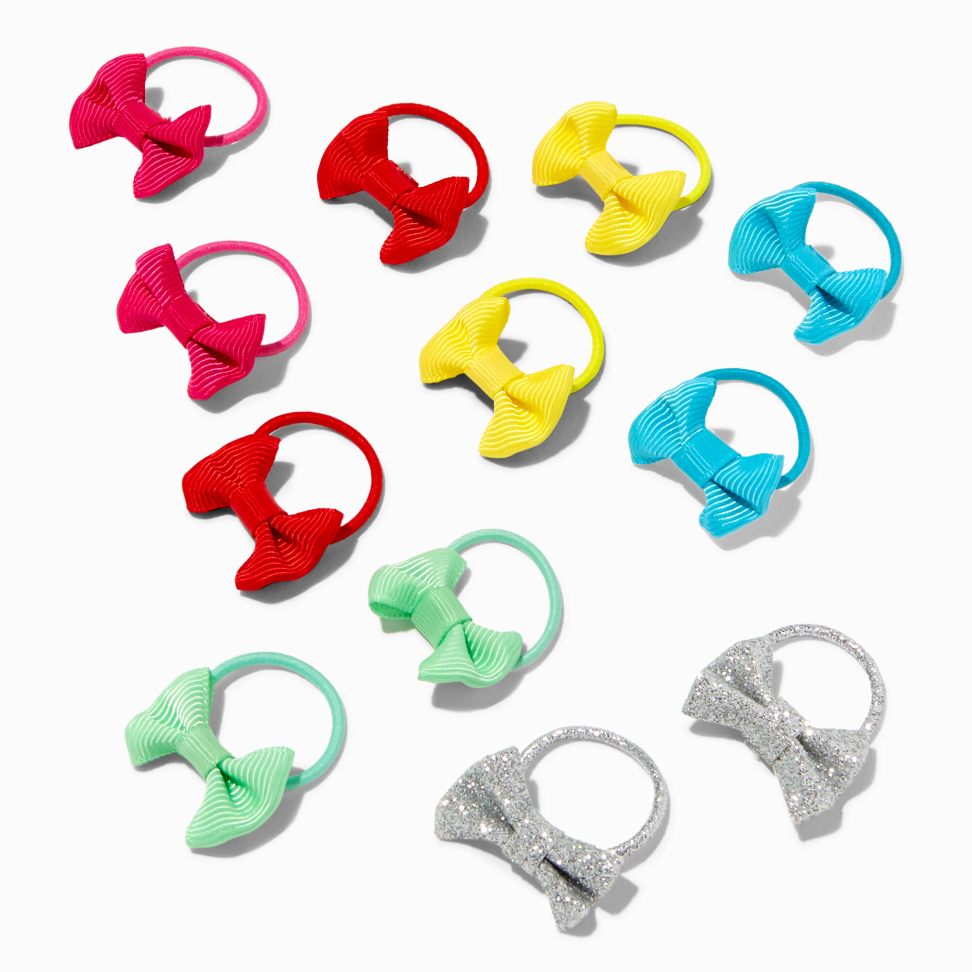 View Claires Club Kidcore Mini Bow Hair Ties 12 Pack information