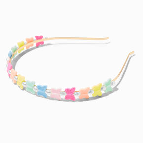 Serre-t&ecirc;te papillon fluo perle d&#39;imitation Claire&#39;s Club,