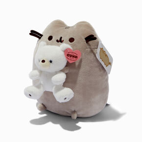 Pusheen&reg; 24&nbsp;cm tenant un ours en peluche,