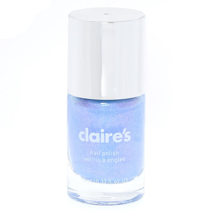Nail Polish Light Blue Shimmer Claire S