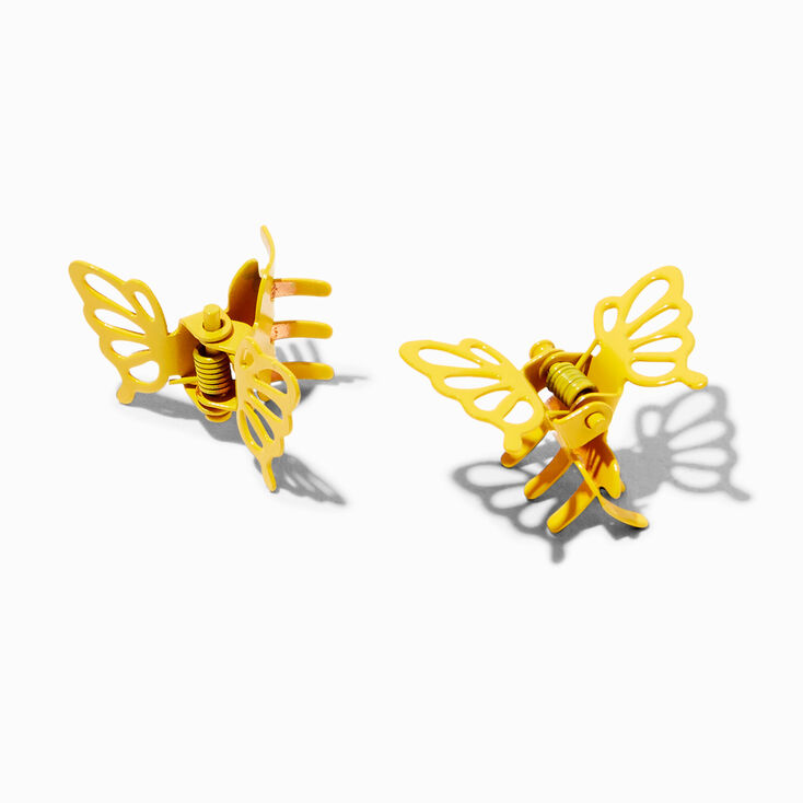 Bright Butterfly Mini Hair Claws - 12 Pack,