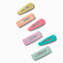 Pastel Matte Snap Hair Clips - 6 Pack,