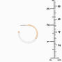 Gold Glitter Pearl 30MM Hoop Earrings,