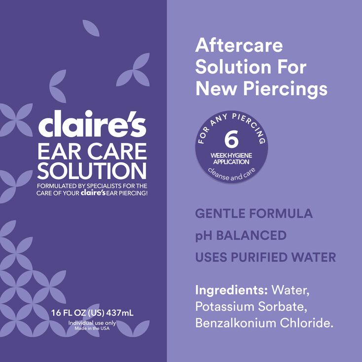 Claire's Girls Rapid™ After-Piercing Hypochlorous Solution