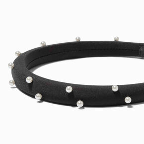 Black Pearl Embellished Headband,