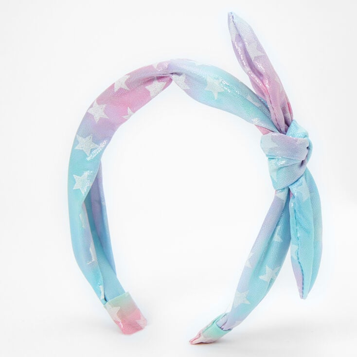 Pastel Star Knotted Bow Headband,