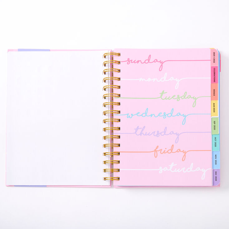 2020/2021 Days Of The Week Daily Planner - Pink,