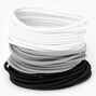 Black, Grey, &amp; White Hair Ties - 30 Pack,