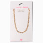T H E M E x Claire&#39;s Gold-tone Paperclip Chain Necklace,