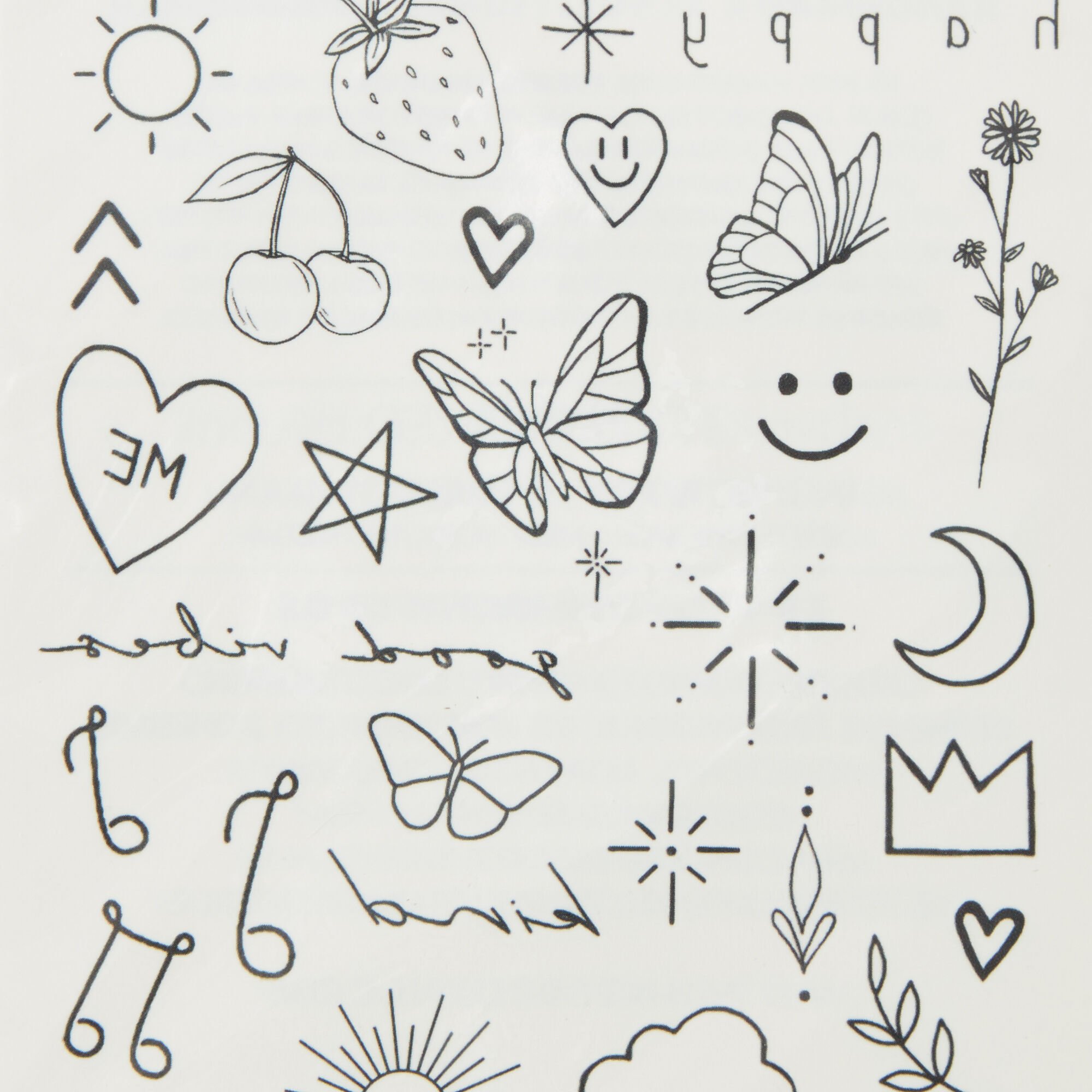 INKED2 Happiest Pack Temporary Tattoos,