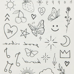 INKED2 Happiest Pack Temporary Tattoos,