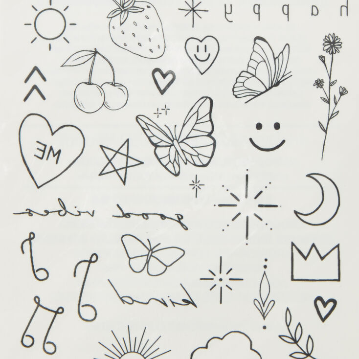 INKED2 Happiest Pack Temporary Tattoos,