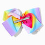 JoJo Siwa&trade; Rainbow Silver Heart Hair Bow,
