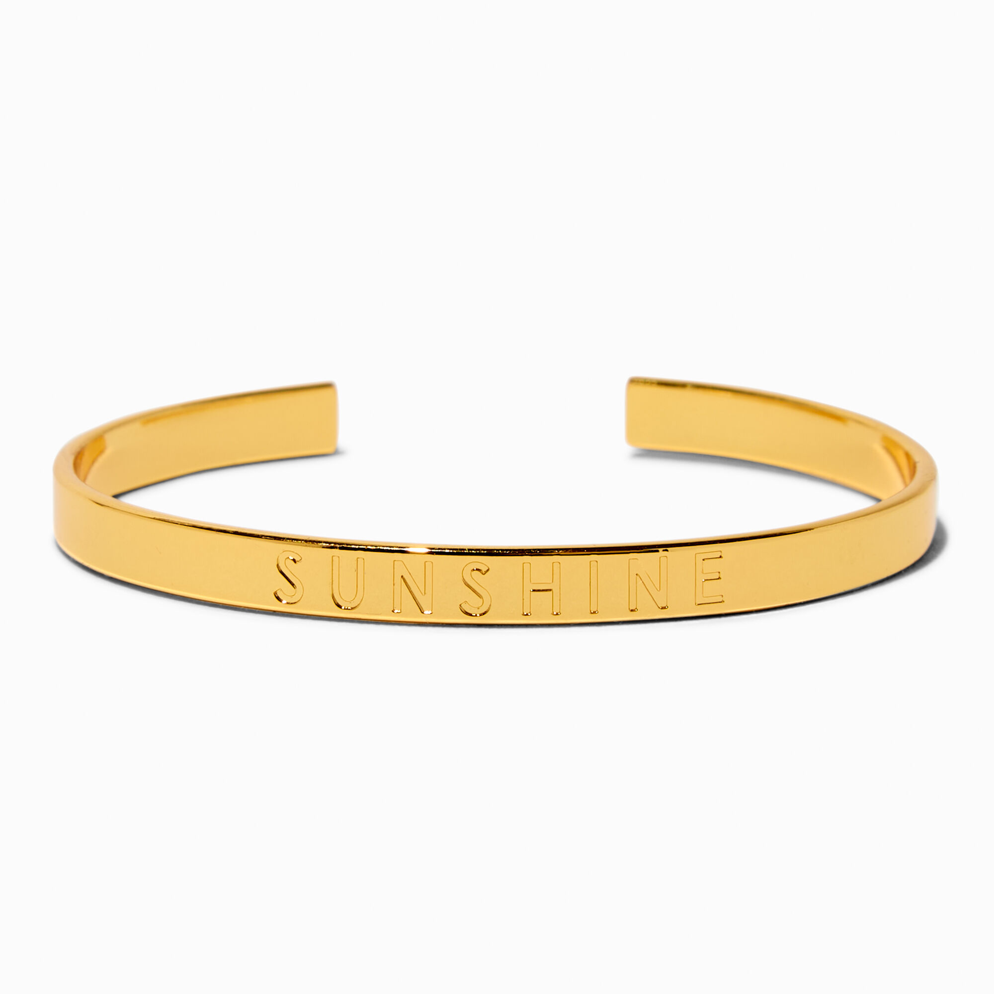 View Jam Rico X Claires 18K Gold Plated sunshine Cuff Bracelet Yellow information