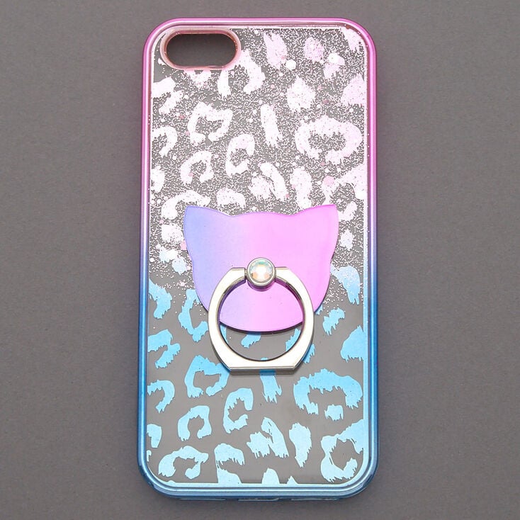 Ombre Leopard Ring Holder Phone Case - Fits iPhone&reg; 5/5S,