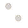 C LUXE by Claire&#39;s Sterling Silver Cubic Zirconia 3mm Square Halo Stud Earrings,