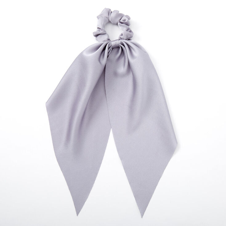 Claire's Chouchou foulard satiné - Bleu poudré