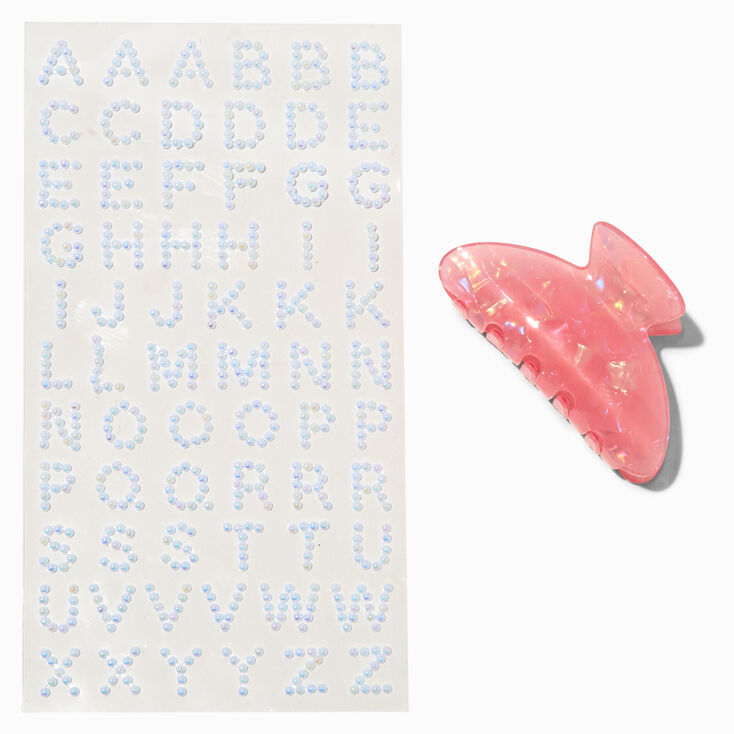 T H E M E x Claire&#39;s Pink DIY Hair Claw,