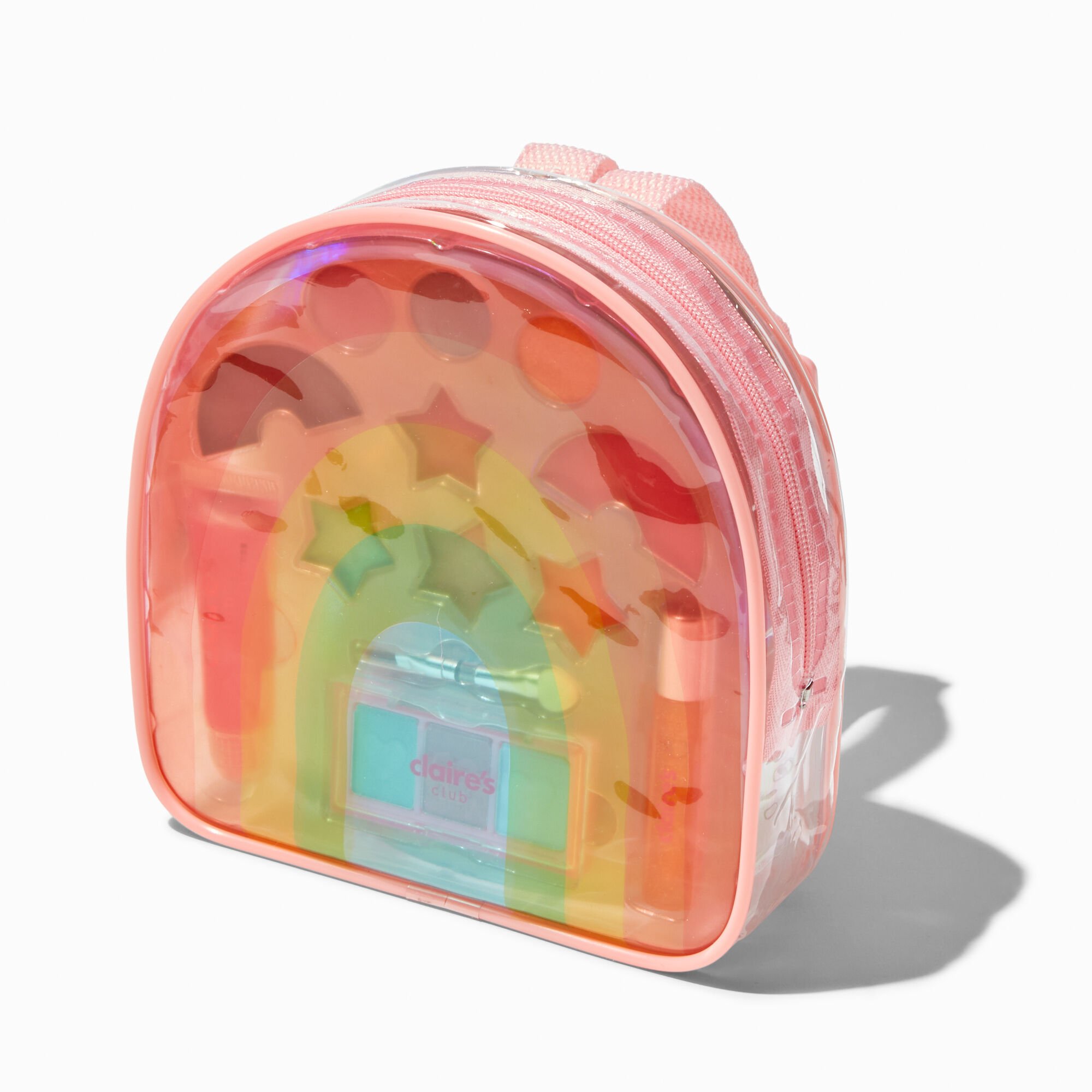 Claire's Club Rainbow Backpack Makeup Set,