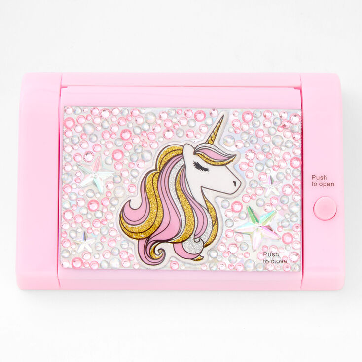 Pink Unicorn Bling Mechanical Lip Gloss Set,