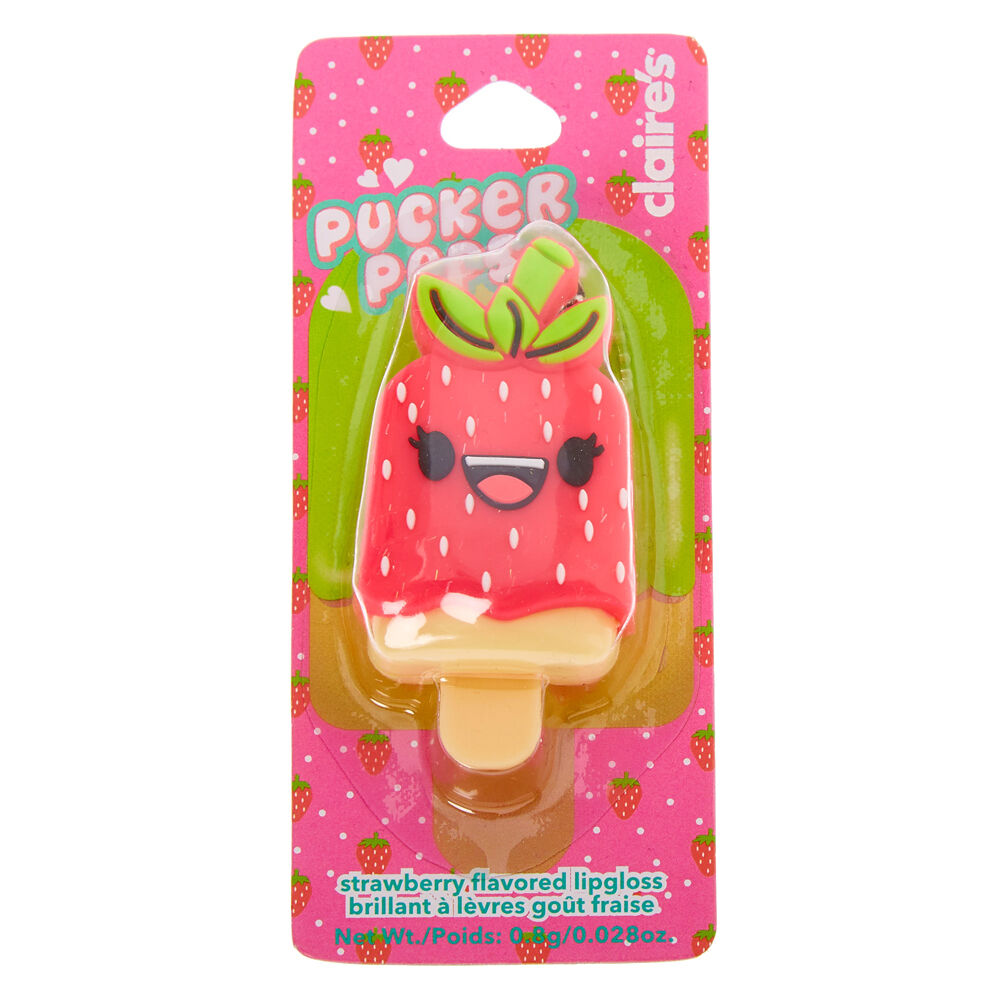 Pucker Pops® Strawberry Girl Lip Gloss - Strawberry,