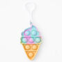 Besties Popping Collection Ice Cream Scented Popper Fidget Toy Keychain - 6 Pack,