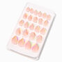 Rainbow Squiggle Tip Stiletto Press On Vegan Faux Nail Set - 24 Pack,