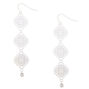 Silver 2&quot; Filigree Drop Earrings,