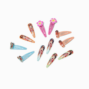 Disney Moana 2 Glitter Snap Hair Clips - 12 Pack,
