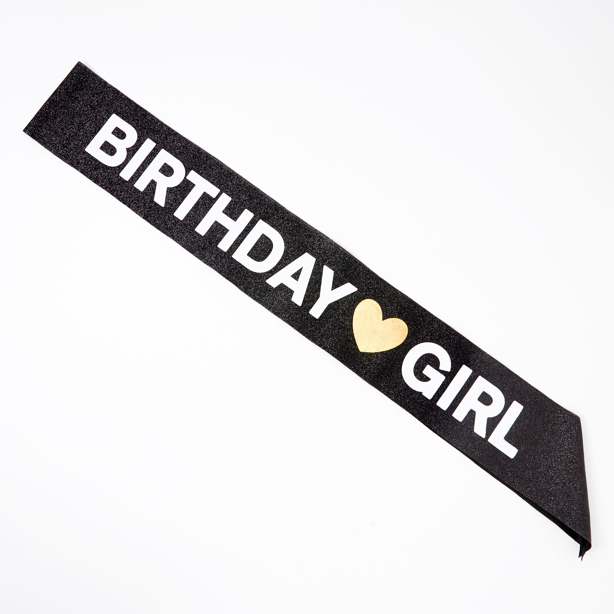 View Claires Birthday Girl Sash Black information