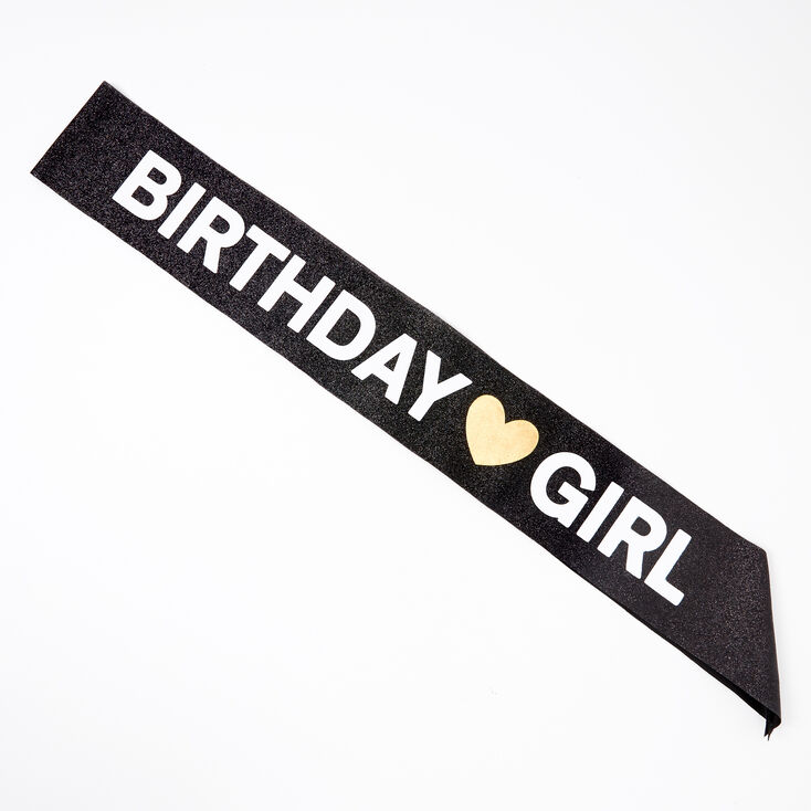 Birthday Girl Sash - Black,