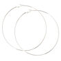 Silver 120MM Skinny Hoop Earrings,