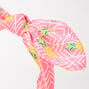 Pineapple Print Knotted Bow Headband,