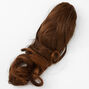 Brown Braided Faux Hair Claw,